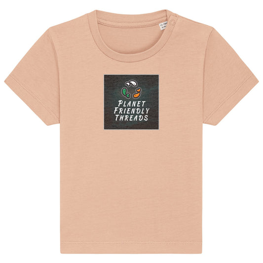 PFT Logo - dark | T-Shirt | Baby | Crewneck Short Sleeve | 155gsm Medium Fit | Fraiche Peche