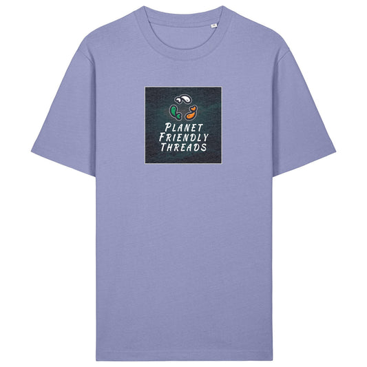 PFT Logo - dark | T-Shirt | Adult | Crewneck Short Sleeve | 215gsm Relaxed Fit | Violet