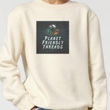 PFT Logo - dark | Jumper | Kids | Crewneck | 300gsm Medium Fit | Natural Raw