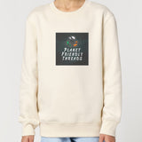 PFT Logo - dark | Jumper | Kids | Crewneck | 300gsm Medium Fit | Natural Raw