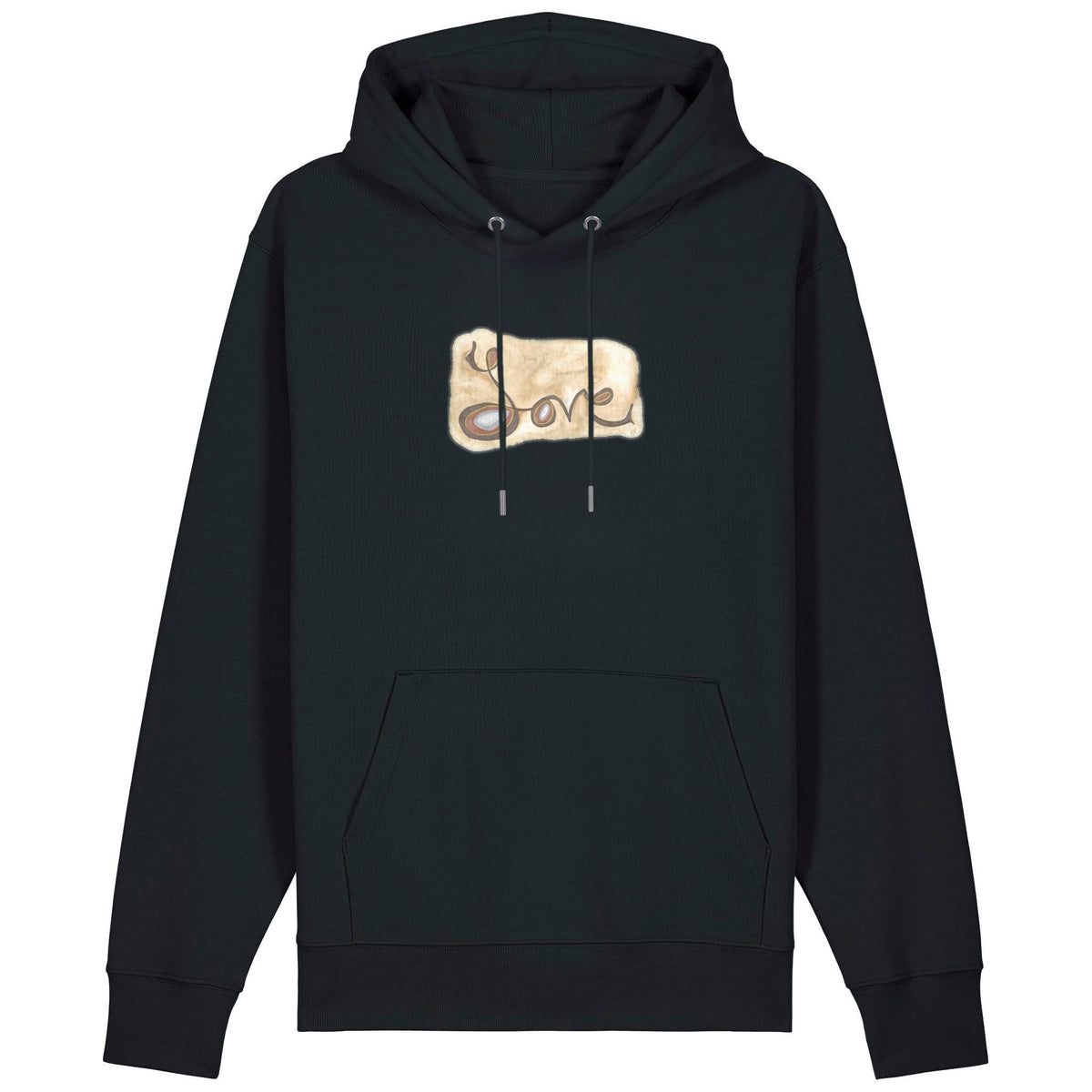Love | Hoodie | Adult | Cosy | 350gsm Medium Fit | Black