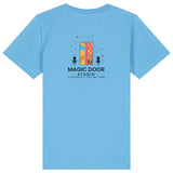 Magic Door Logo | T-Shirt | Kids | Crewneck Short Sleeve | 155gsm Medium Fit | Aqua Blue