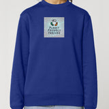 PFT Logo - SSSQUARE - Light Ocean | Jumper | Adult | Crewneck | 350gsm Medium Fit | Worker Blue