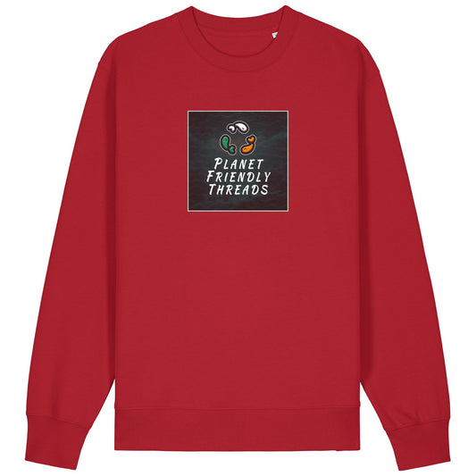 PFT Logo - dark | Jumper | Adult | Crewneck | 350gsm Medium Fit | Red