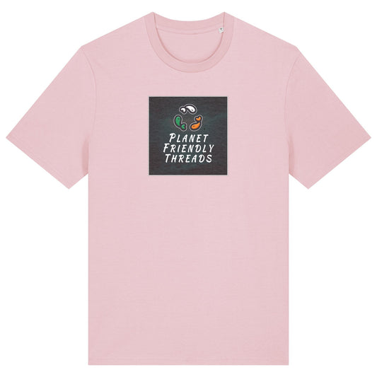 PFT Logo - dark | T-Shirt | Adult | Crewneck Short Sleeve | 180gsm Medium Fit | Cotton Pink