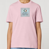 PFT Logo - SSSQUARE - Light Ocean | T-Shirt | Adult | Crewneck Short Sleeve | 180gsm Medium Fit | Cotton Pink