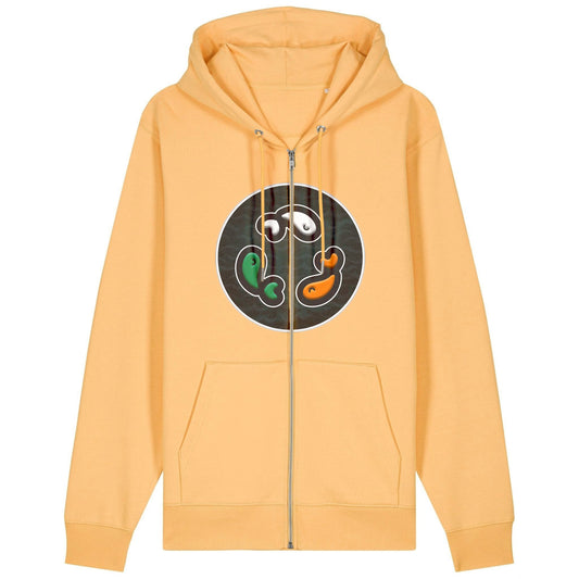 PFT Fish - Circle - Dark | Hoodie | Adult | Zip | 350gsm Medium Fit | Nispero