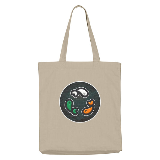 PFT Fish - Circle - Dark | Other | Adult | Tote Bag | 220gsm | Desert Dust