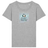 PFT Logo - SSSQUARE - Light Ocean | T-Shirt | Adult | Ladies Short Sleeve | 155gsm Fitted | Heather Grey