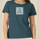 PFT Logo - SSSQUARE - Light Ocean | T-Shirt | Adult | Ladies Short Sleeve | 155gsm Fitted | Stargazer