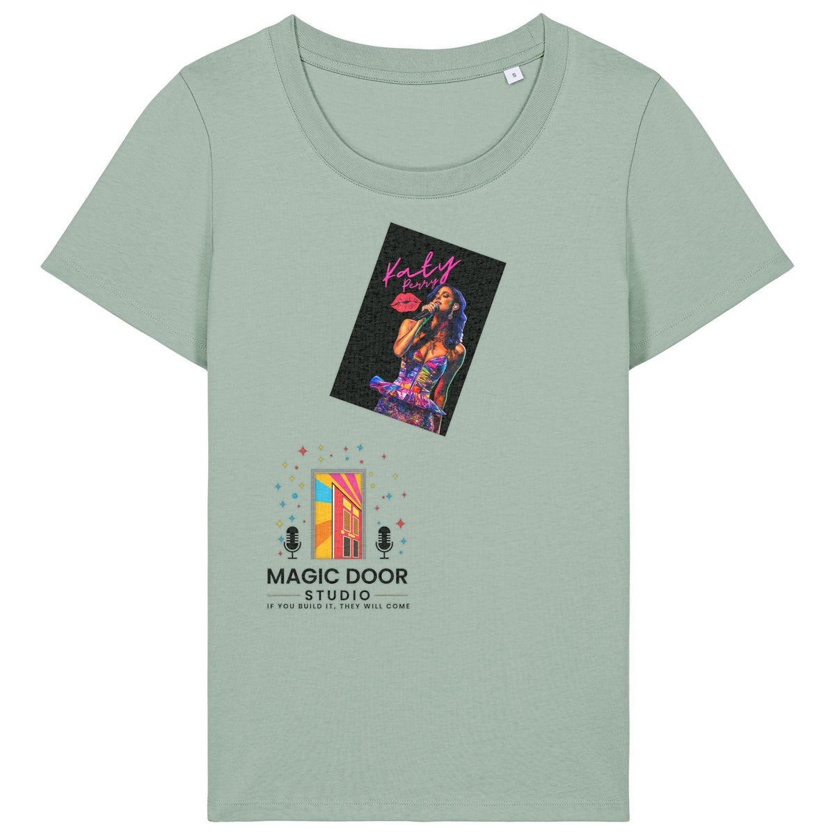 Katy Perry | T-Shirt | Adult | Ladies Short Sleeve | 155gsm Fitted | Aloe