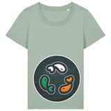 PFT Fish - Circle - Dark | T-Shirt | Adult | Ladies Short Sleeve | 155gsm Fitted | Aloe