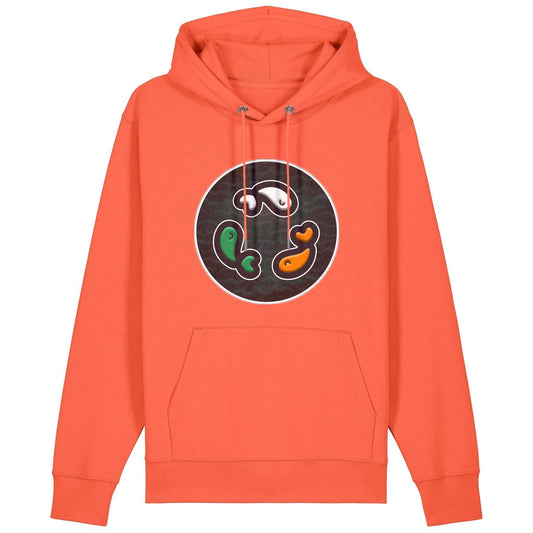 PFT Fish - Circle - Dark | Hoodie | Adult | Cosy | 350gsm Medium Fit | Fiesta