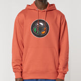 PFT Fish - Circle - Dark | Hoodie | Adult | Cosy | 350gsm Medium Fit | Fiesta