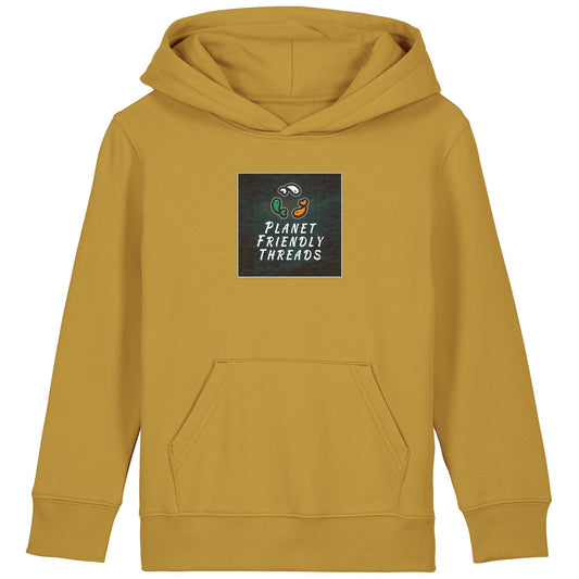 PFT Logo - dark | Hoodie | Kids | Cosy | 300gsm Medium Fit | Ochre