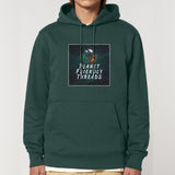 PFT Logo - dark | Hoodie | Adult | Cosy | 350gsm Medium Fit | Glazed Green