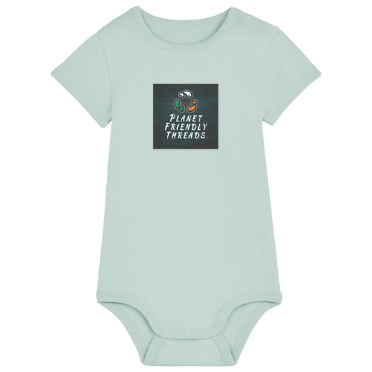 PFT Logo - dark | Other | Baby | Onesie | 210gsm Fitted | Caribbean Blue