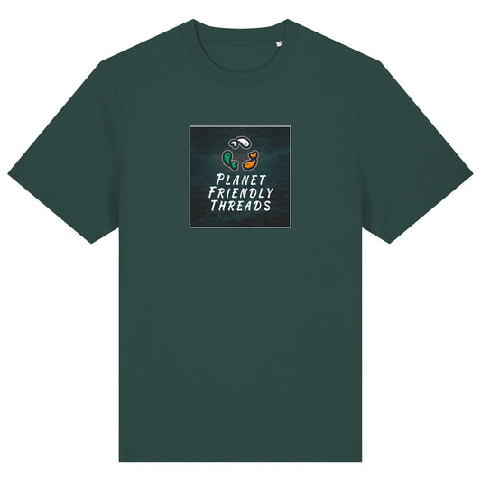 PFT Logo - dark | T-Shirt | Adult | Crewneck Short Sleeve | 215gsm Relaxed Fit | Glazed Green