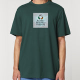 PFT Logo - SSSQUARE - Light Ocean | T-Shirt | Adult | Crewneck Short Sleeve | 215gsm Relaxed Fit | Glazed Green
