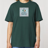 PFT Logo - SSSQUARE - Light Ocean | T-Shirt | Adult | Crewneck Short Sleeve | 215gsm Relaxed Fit | Glazed Green