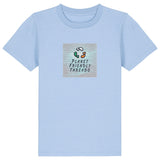 PFT Logo - SSSQUARE - Light Ocean | T-Shirt | Kids | Crewneck Short Sleeve | 155gsm Medium Fit | Blue Soul