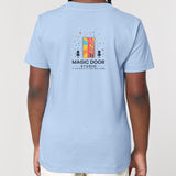 Magic Door Logo | T-Shirt | Kids | Crewneck Short Sleeve | 155gsm Medium Fit | Blue Soul