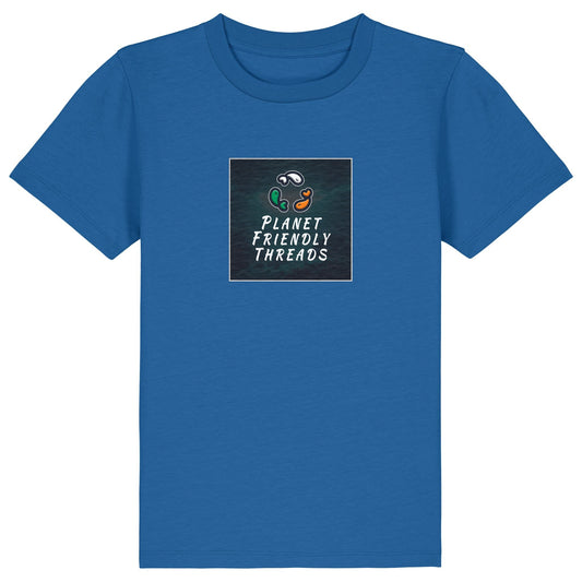 PFT Logo - dark | T-Shirt | Kids | Crewneck Short Sleeve | 155gsm Medium Fit | Royal Blue