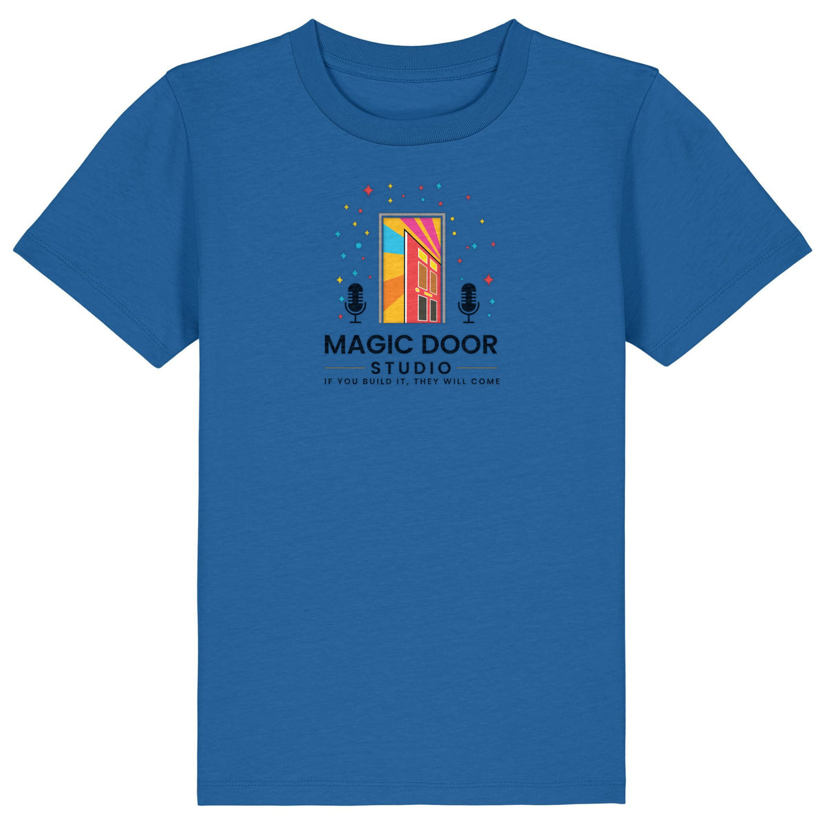 Magic Door Logo | T-Shirt | Kids | Crewneck Short Sleeve | 155gsm Medium Fit | Royal Blue