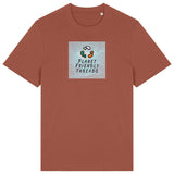 PFT Logo - SSSQUARE - Light Ocean | T-Shirt | Adult | Crewneck Short Sleeve | 215gsm Relaxed Fit | Heritage Brown