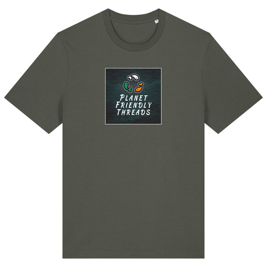 PFT Logo - dark | T-Shirt | Adult | Crewneck Short Sleeve | 180gsm Medium Fit | Khaki