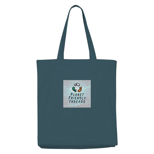 Planet Friendly Logo - Square - Ocean Light | Other | Adult | Tote Bag | 220gsm | Stargazer