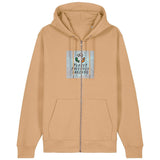 PFT Logo - SSSQUARE - Light Ocean | Hoodie | Adult | Zip | 350gsm Medium Fit | Latte