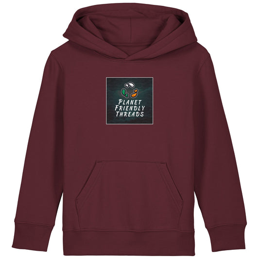 PFT Logo - dark | Hoodie | Kids | Cosy | 300gsm Medium Fit | Burgundy