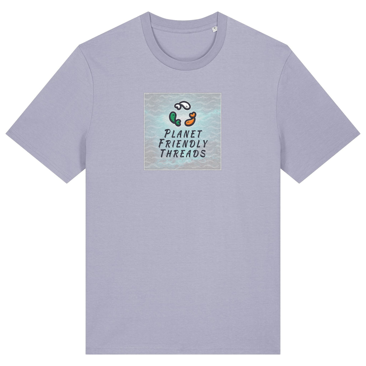 PFT Logo - SSSQUARE - Light Ocean | T-Shirt | Adult | Crewneck Short Sleeve | 180gsm Medium Fit | Lavender