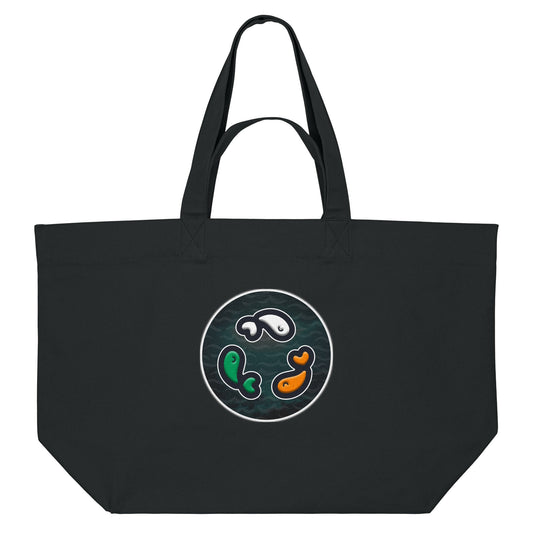 PFT Fish - Circle - Dark | Other | Adult | Shopping Bag | 400gsm | Black