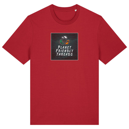 PFT Logo - dark | T-Shirt | Adult | Crewneck Short Sleeve | 180gsm Medium Fit | Red