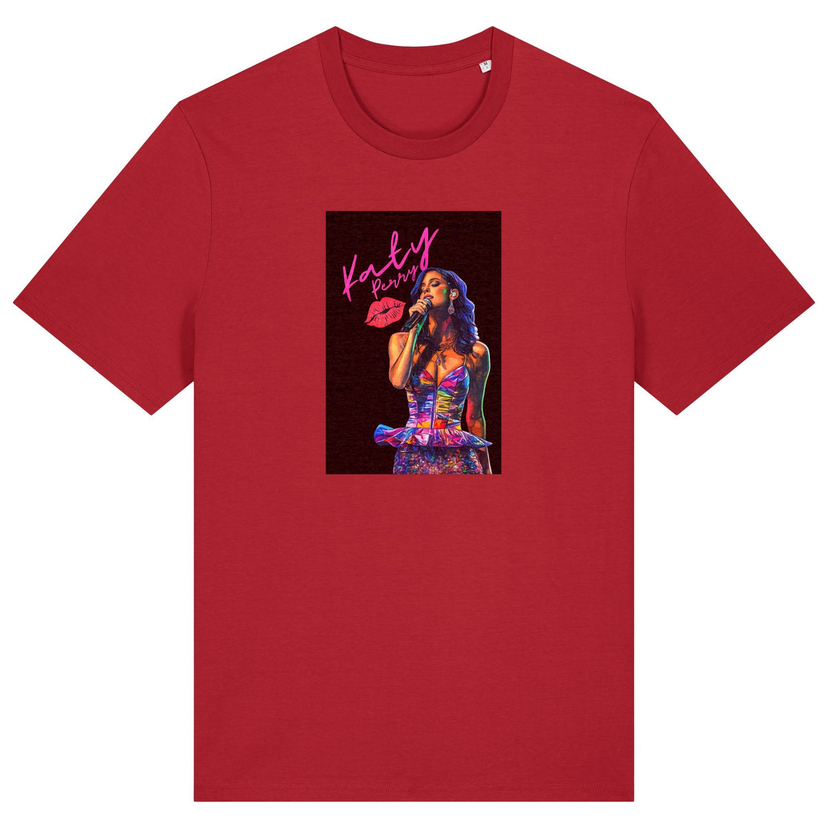 Katy Perry | T-Shirt | Adult | Crewneck Short Sleeve | 180gsm Medium Fit | Red
