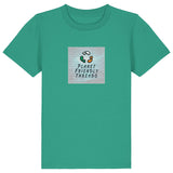 PFT Logo - SSSQUARE - Light Ocean | T-Shirt | Kids | Crewneck Short Sleeve | 155gsm Medium Fit | Go Green