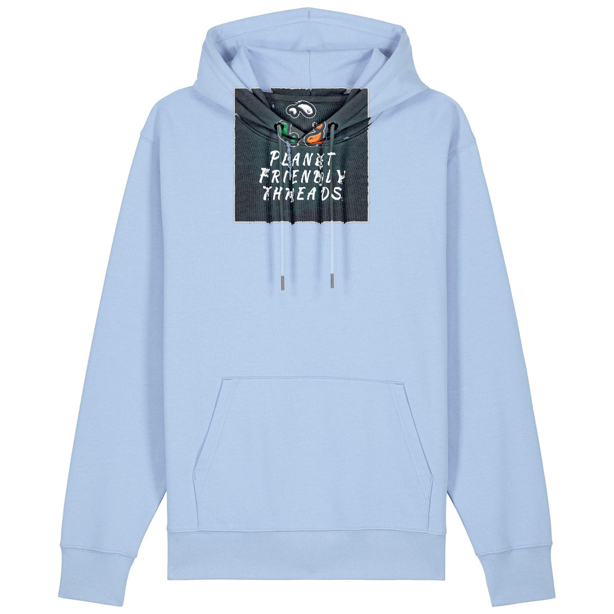 PFT Logo - dark | Hoodie | Adult | Cosy | 350gsm Medium Fit | Blue Soul