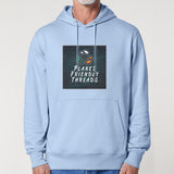 PFT Logo - dark | Hoodie | Adult | Cosy | 350gsm Medium Fit | Blue Soul