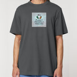 PFT Logo - SSSQUARE - Light Ocean | T-Shirt | Adult | Crewneck Short Sleeve | 215gsm Relaxed Fit | Anthracite