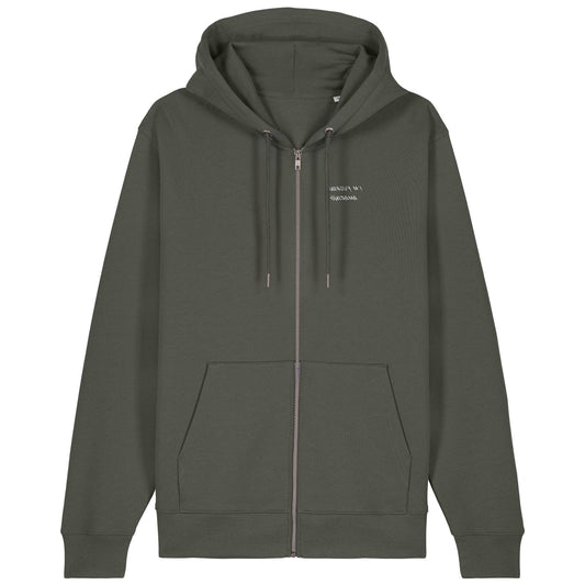 I'M FUCKING AMAZING | Hoodie | Adult | Zip | 350gsm Medium Fit | Khaki