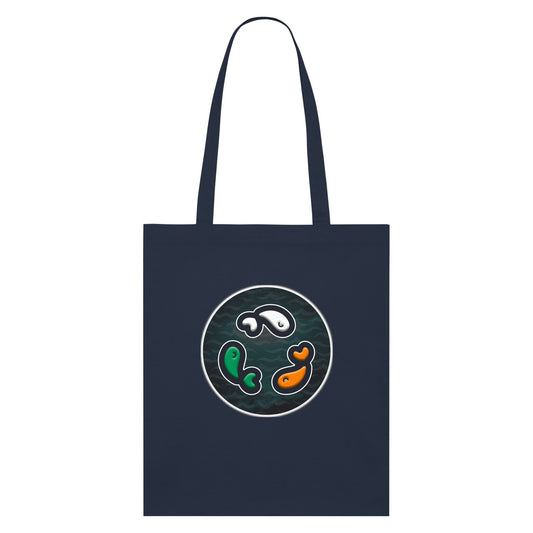 PFT Fish - Circle - Dark | Other | Adult | Tote Bag | 160gsm | French Navy