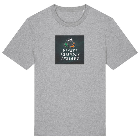 PFT Logo - dark | T-Shirt | Adult | Crewneck Short Sleeve | 180gsm Medium Fit | Heather Grey