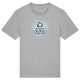 PFT Logo - SSSQUARE - Light Ocean | T-Shirt | Adult | Crewneck Short Sleeve | 180gsm Medium Fit | Heather Grey