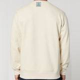 Planet Friendly Logo - Square - Ocean Light | Jumper | Adult | Crewneck | 350gsm Medium Fit | Natural Raw