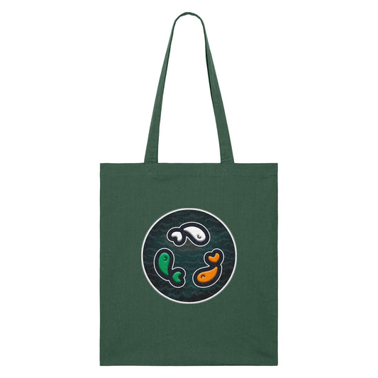 PFT Fish - Circle - Dark | Other | Adult | Tote Bag | 160gsm | Bottle Green