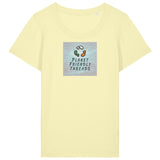 PFT Logo - SSSQUARE - Light Ocean | T-Shirt | Adult | Ladies Short Sleeve | 155gsm Fitted | Lemon Sorbet