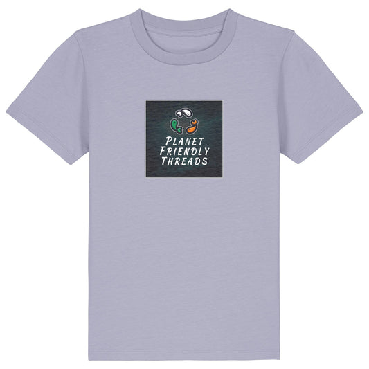 PFT Logo - dark | T-Shirt | Kids | Crewneck Short Sleeve | 155gsm Medium Fit | Lavender
