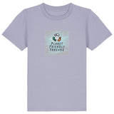 PFT Logo - SSSQUARE - Light Ocean | T-Shirt | Kids | Crewneck Short Sleeve | 155gsm Medium Fit | Lavender